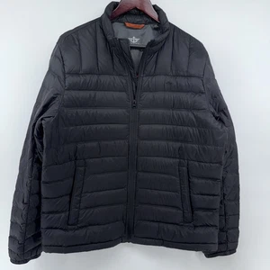 Dockers Puffer Jacket L Black Packable Men’s Down Lightweight Outdoor - Picture 1 of 7