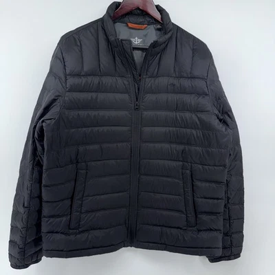 Dockers Puffer Jacket L Black Packable Men’s Down Lightweight Outdoor - Image 1 of 4