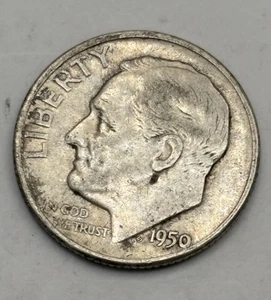 1950 Roosevelt Dime - Picture 1 of 4