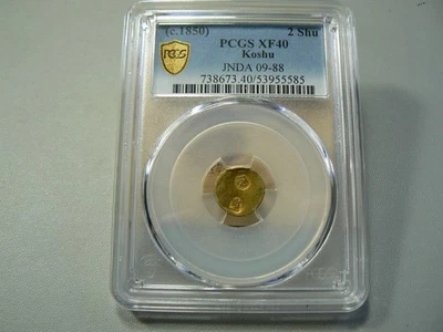 Japão (c. 1850) 2 Shu Koshu ouro PCGS XF40 JNDA 09-88 - Imagem 1 de 4