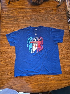 Kris Bryant 17 Chicago Cubs Tshirt MAJESTIC Mesa Spring Blue Nice Condition XXL - Image 1 of 4