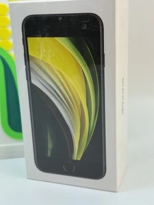 Apple iPhone SE 2nd Gen A2275 (CRICKET WIRELESS) 128gb Black - NEW SEALED - Picture 1 of 5
