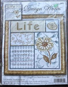 Design Works - Gezähltes Kreuzstich-Bilder-Set "Life's Moments" 12 x 12 Zoll - Bild 1 von 2