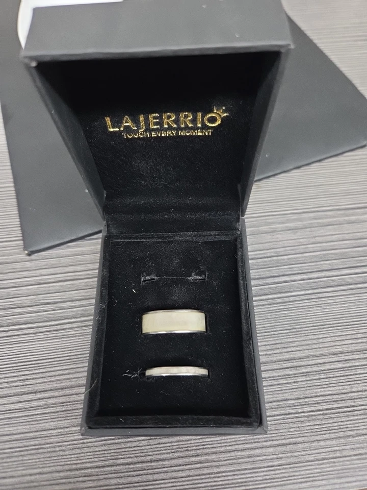 TI титана олень обручальное кольцо размер 9 и 7,5 оленей охоты мужчин и женщин - Изображение 1 из 4