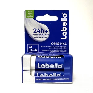 Bálsamo labial Labello Original Classic Care 0,18 OZ / 4,8 g (paquete de 2 barras) - Imagen 1 de 4