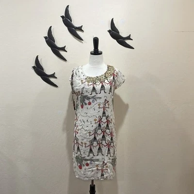 Vintage 90's Moschino Jeans Silk Dress Olive Oyl Christmas Moschino New Year - M - Image 1 of 4