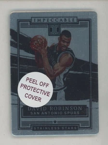 2021-22 Panini Impecable Stainless Stars #18 David Robinson Spurs Salón de la fama 83/99 - Imagen 1 de 2