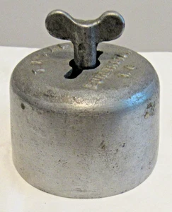 Prensa de mantequilla de metal TR Hall vintage 2 piezas Burlington NC - Imagen 1 de 7