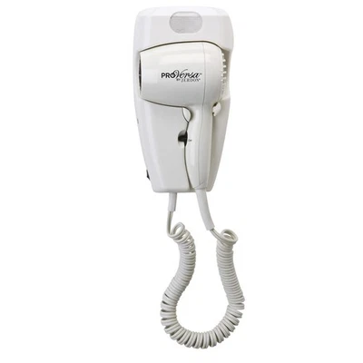 Wall-Mount Hair Dryer - White Plug-in Hotel Style with 32 Power Cord - Wall M... - Image 1 of 2