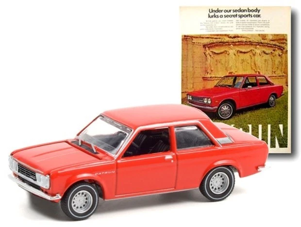 GREENLIGHT, DATSUN 510 1972 AUTO D'EPOCA in blister, 1/64,  GREEN39080-C - Immagine 1 di 1