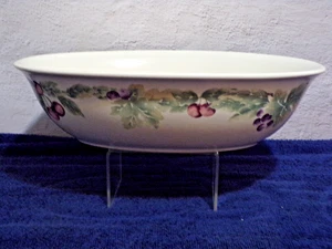 Vintage Pfaltzgraff Jamberry Oval Vegetable Serving Bowl USA 12x8 - Picture 1 of 4