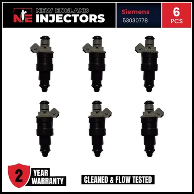 Siemens Deka Flow Matched Fuel Injector Set of 6 For Jeep 4.0 53030778 - Image 1 of 4