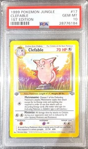 [PSA 10] Pokemon Clefable #17/64 - 1st Edition Jungle 1999 💎 - Picture 1 of 3