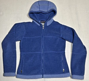 Vtg Patagonia Synchilla Arctic Fleece Jacket Womens Small Blue Zip Up Hoodie Y2K - Picture 1 of 10