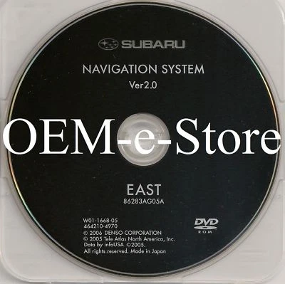 2006 2007 2008 Subaru Tribeca B9 Outback Legacy GPS Navigation DVD EAST U.S Map - Image 1 of 3