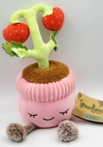 Peluche decoración maceta fresa difusa en maceta de 12 pulgadas Greenhouse by Russ nuevo con etiquetas - Imagen 1 de 4