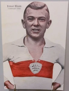Ernst Blum Fußball DFB Deutschland Fan Card 21x15 cm VfB Stuttgart #FPG831 - Bild 1 von 2