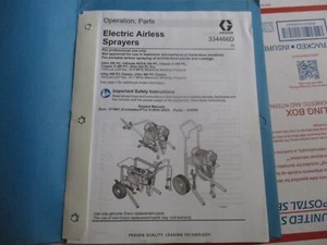 Graco ULTRA 395 PC CLASSIC S 395 495 PC ULTRA 395 PC PRO ELECTRIC AIRLESS PARTS - Picture 1 of 7