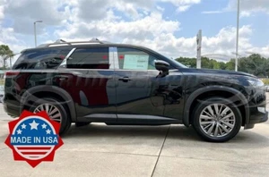 Ajuste: 2022-2025 Nissan Pathfinder 6 piezas poste de pilar cromado moldura de acero inoxidable - Imagen 1 de 3