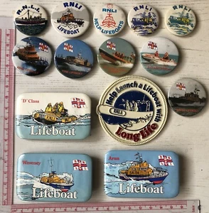 VTg Og ROYAL NATIONAL LIFEBOAT INSTITUTION RNLI Collection Of Pin BADGEs Boats - Picture 1 of 8
