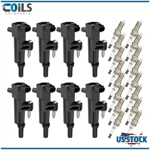 8 Ignition Coil & Iridium Spark Plug Fit For Dodge Dakota Durango Ram 1500 4.7L - Foto 1 di 16