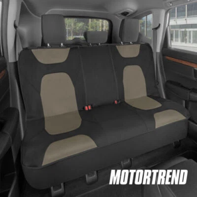 Cubierta de asiento trasero impermeable Motor Trend para camionetas SUV asiento de banco automático beige Foto 1 de 4