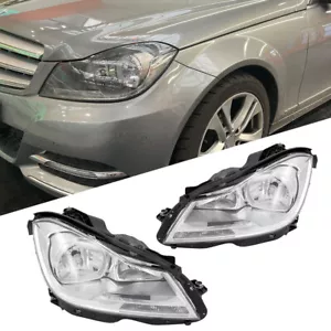 Par de faros LED de marcha diurna para Mercedes Benz Clase C W204 S204 2007-14 - Imagen 1 de 23