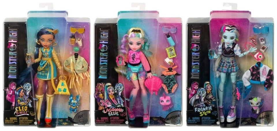 Mattel Monster High Core Frankie Stein Doll HHK53 With Pet & Accessories Age 4