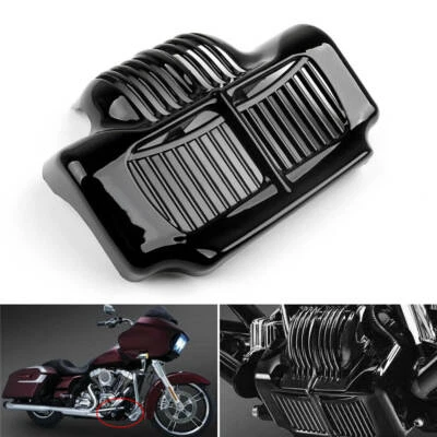 Cubierta negra del enfriador de aceite para Harley Road King Street Electra 2011-2015 AS Foto 1 de 4