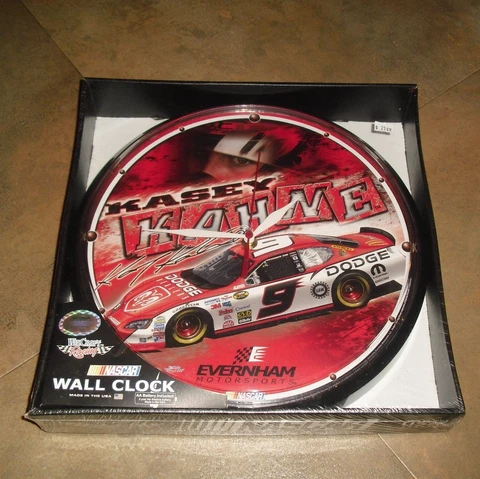 Kasey Kahne clock #9 Wall Clock 12" new in box wincraft NASCAR Wincraft Cover