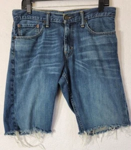 Levi's 514 Men's 32x11 Cutoff Blue Jean Denim Shorts - Picture 1 of 7