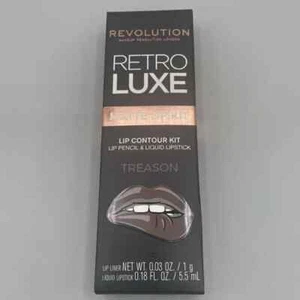 Revolution TREASON Retro Luxe Matte Lip Contour Kit Liquid Lipstick & Pencil - Picture 1 of 5