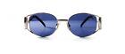 yohji yamamoto Vintage Sunglasses 52-5107 Silver  Blue Lenses Beautiful