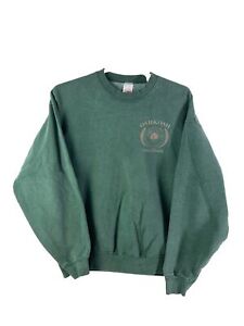 Vintage 90s Oshkosh Wisconsin Crewneck Sweatshirt Size XL Green Pullover