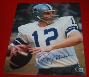 ROGER STAUBACH DALLAS COWBOYS Signed 11X14 Photo Beckett Witnessed COA 2W545067 - Picture 1 of 3