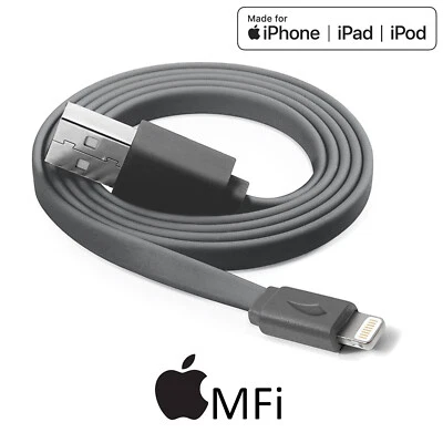 3.3FT USB Fast Charging Cable Cord for iPhone 14 Pro/13 mini/13/12/11, Grey - Image 1 of 4