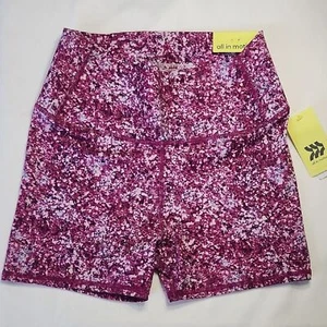 All in Motion Girls High-Rise Fitted Shorts XL (14/16) Purple Pink | NWT - Picture 1 of 6