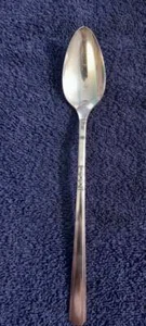 1881 Rogers Oneida Capri 1935 Sterling SilverPlate Flatware Ice Tea Soda Spoon - Picture 1 of 3
