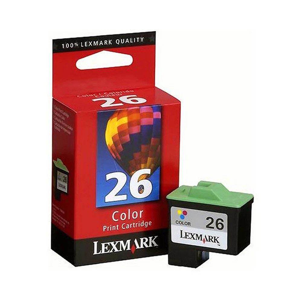 ORIGINAL BOXED LEXMARK 26 COLOUR CARTRIDGE LIKE 27 2 YEAR GUARANTEE FAST POSTAGE - Image 1 of 1