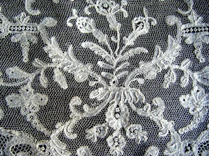 Antique end of 19c mixed Brussels bobbin lace handmade 6.5" x 1 y+13" one length - Picture 1 of 16