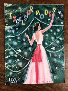 (Genre Femina) Revue EXCELSIOR MODES Hiver 1937-1938 H. Baille Benigni Polack - Imagen 1 de 12