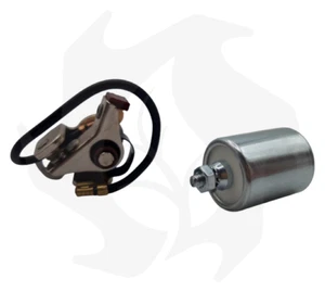 PUNTINE PLATINATE+CONDENSATORE MOTOSEGA HUSQVARNA 65-77-160-cod BG 003747-002805 - Imagen 1 de 4