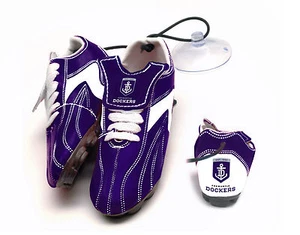 AFL TEAM Freo Fremantle Dockers Aussie Rules Hanging Suction Footy Boots Gift - Picture 1 of 1