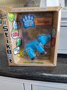 Nuevo Sellado Zing StickBot Safari Mascotas Azul Stik Hippo - Imagen 1 de 2