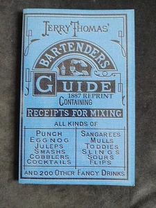 Jerry Thomas' Barkeeper Guide 1887 Nachdruck Softcover Buch Mixologie ausgefallene Getränke - Bild 1 von 22