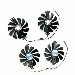 Pair Fans Cooler Fan For XFX RX6600 6600XT Speedster RX 6600 TYD10010M12LPA - Afbeelding 1 van 6