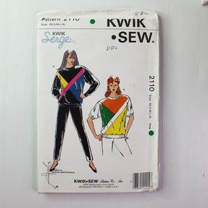 Kwik Sew Pattern 2110 1980s Misses Tops & Pants Size XS-XL UNCUT - Picture 1 of 2