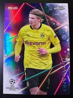 2020-21 Topps Chrome X Steve Aoki UCC Soccer Neao Lazers - Erling Haaland - Image 1 of 2
