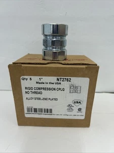 New Box Of 5 1" Rigid Compression Coupling No Thread NT2762 American Fittings - Picture 1 of 1