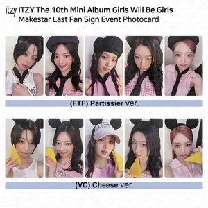 ITZY 10th Mini Album Girls Will Be Girls Makestar Last Fan Sign Event Photocard - Picture 1 of 21